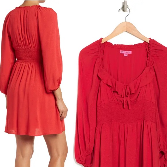 New Ruffled Dot Jacquard Mini Dress
BETSEY JOHNSON - Picture 6 of 8